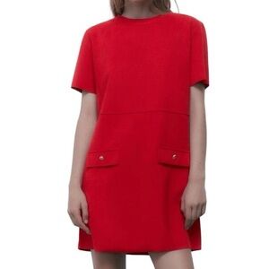 Zara Vibrant Red Mini Dress